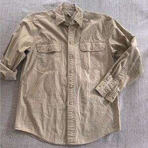 L.L. Bean Beige Chore Shirt